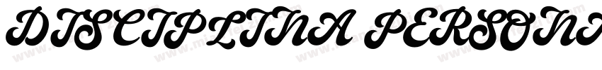 DISCIPLINA PERSONAL字体转换